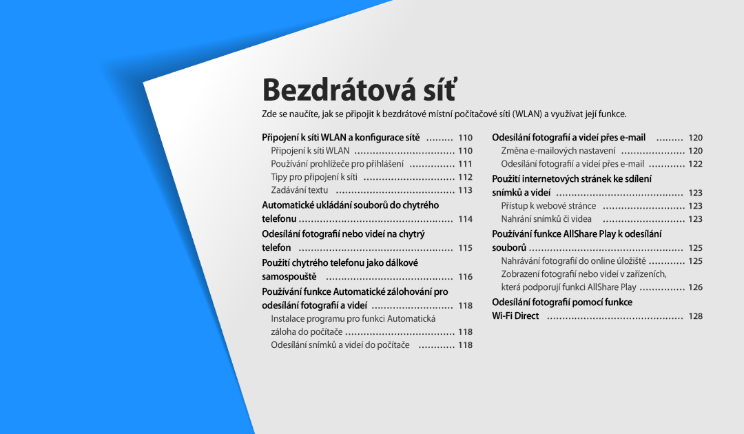 Samsung EC-WB200FBPBE3, EC-WB200FBPWE3, EC-WB200FBPRE3 manual Bezdrátová síť, Odesílání fotografií a videí přes e-mail … ……… 