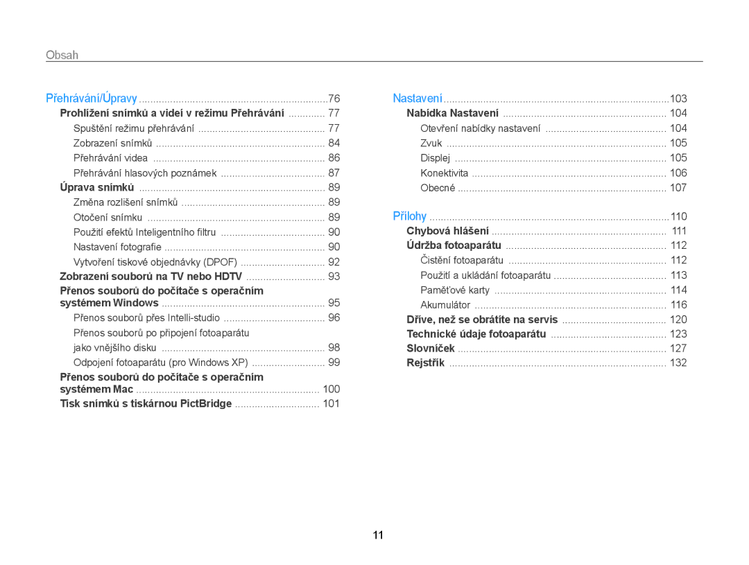 Samsung EC-WB210ZBPBE1, EC-WB210ZBPBE3, EC-WB210ZBPSE3 manual Přenos souborů do počítače s operačním 