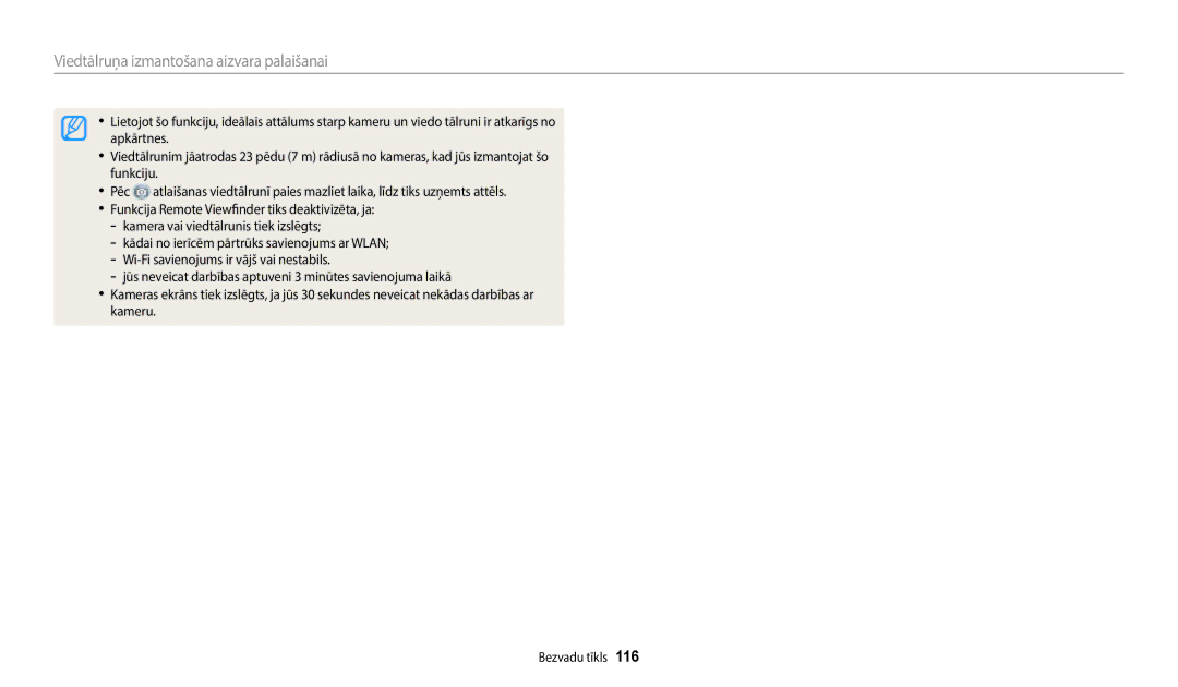 Samsung EC-WB2200BPBE2 manual Viedtālruņa izmantošana aizvara palaišanai 