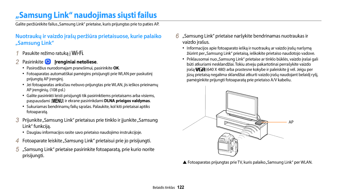 Samsung EC-WB2200BPBE2 manual „Samsung Link naudojimas siųsti failus, Pasirinkite  Įrenginiai netoliese 