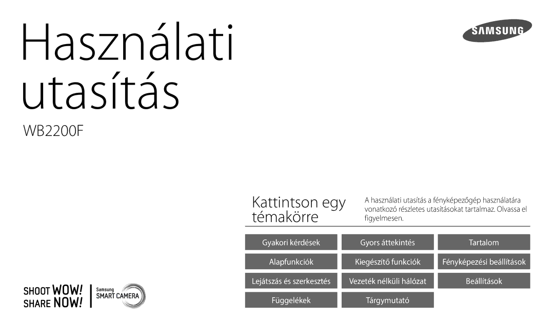 Samsung EC-WB2200BPBE3 manual Korisničke upute 