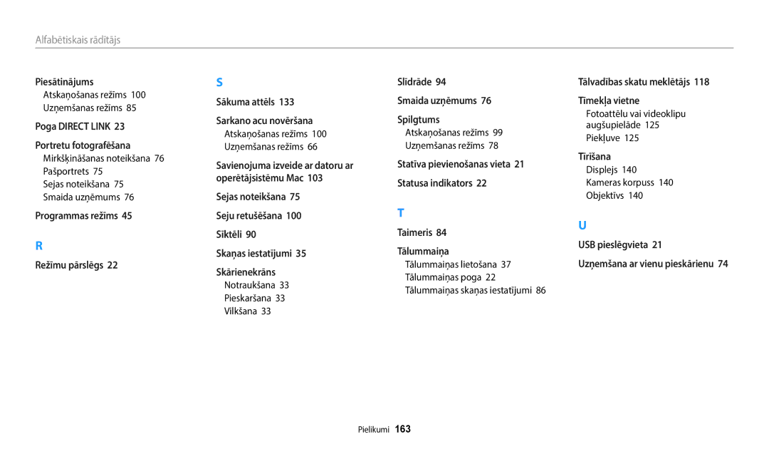 Samsung EC-WB250FFPWE2, EC-WB250FBPBE2, EC-WB250FBPWE2 Notraukšana Pieskaršana Vilkšana, Displejs Kameras korpuss Objektīvs 