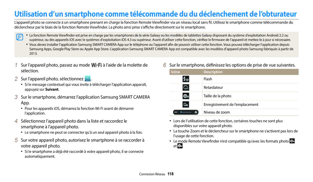 Samsung EC-WB250FFPWFR, EC-WB250FBPBFR, EC-WB250FFPBFR, EC-WB252FBDBFR Taille de la photo, Enregistrement de l’emplacement 