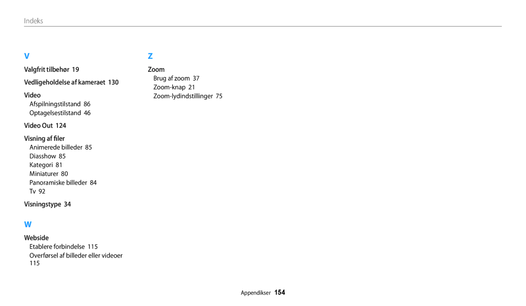 Samsung EC-WB31FZBPBE2, EC-WB30FZBPLE2, EC-WB30FZBPPE2 manual Etablere forbindelse Overførsel af billeder eller videoer 