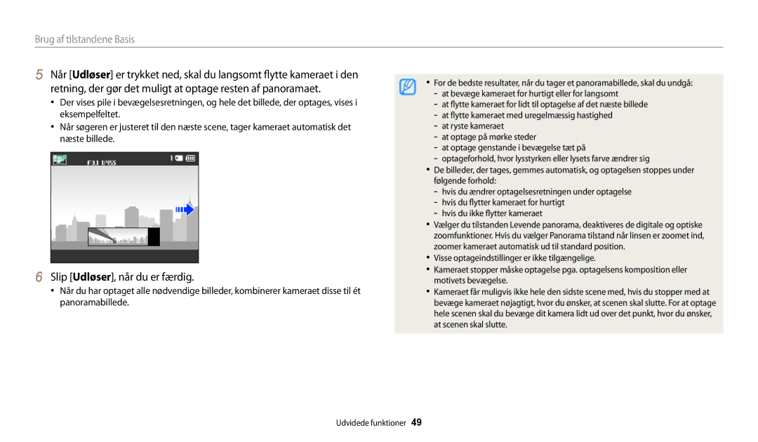 Samsung EC-WB30FZBPBE2, EC-WB30FZBPLE2, EC-WB30FZBPPE2, EC-WB31FZBPBE2, EC-WB31FZBPWE2 manual Slip Udløser, når du er færdig 