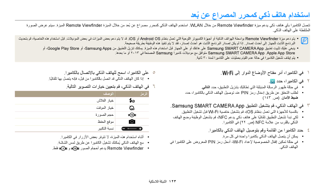 Samsung EC-WB350FBDWSA manual دعبُنع عارصملا ررحمك يكذ فتاه مادختسا, ةيلاتلا ريوصتلا تارايخ نييعتب مق ،يكذلا فتاهلا يف 