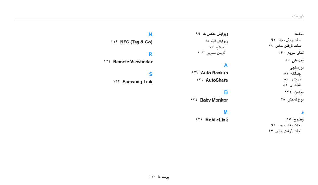 Samsung EC-WB50FZBDWJO, EC-WB350FBDUJO manual 91ووددجموشخاوسلپح 28ووسکعونتفرگوسلپح, 81ووهنپگدنچ 81وویزکرم 81وویاوهطقن 