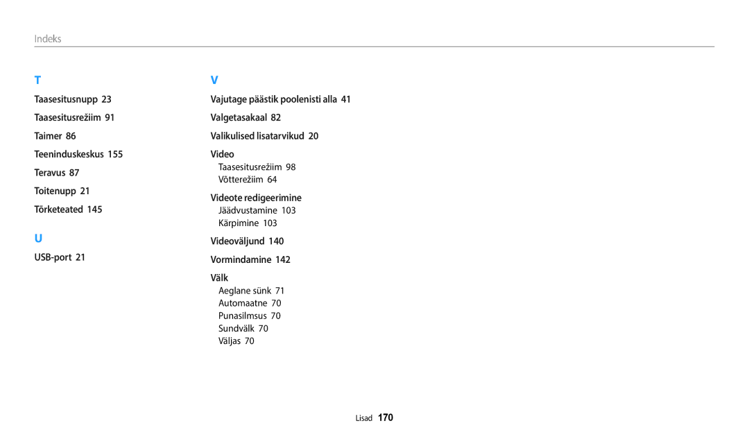 Samsung EC-WB350FBPWE2, EC-WB50FZBPBE2 manual Jäädvustamine Kärpimine, Aeglane sünk Automaatne Punasilmsus Sundvälk Väljas 