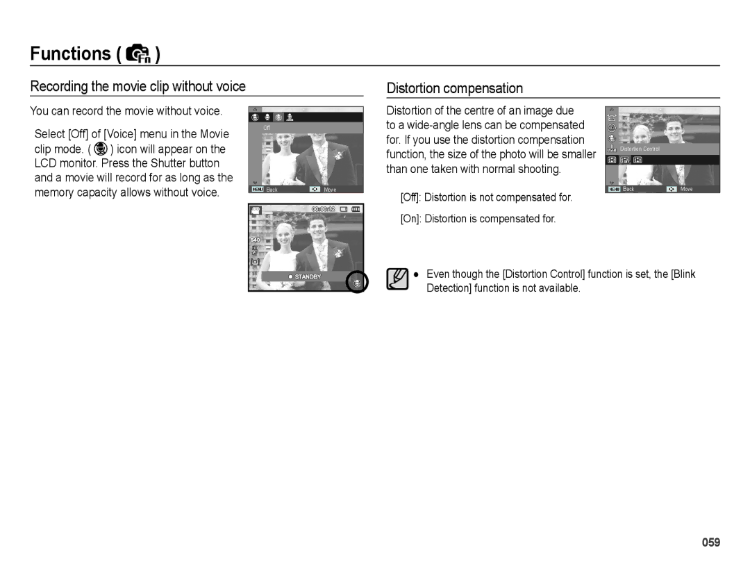 Samsung EC-WB5000BABFR, EC-WB5000BPBFR, EC-WB5000BPBE1, EC-WB5000BPBIT, EC-WB5000APB You can record the movie without voice 