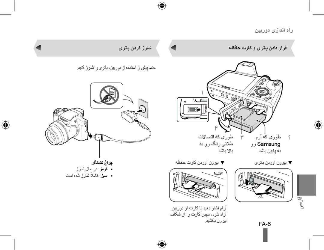 Samsung EC-WB5000BABFR, EC-WB5000BPBFR دینک ژراش ار یرتاب ،نیبرود زا هدافتسا زا شیپ امتح, FA-6, یرتاب ندرک ژراش, دشاب لااب 