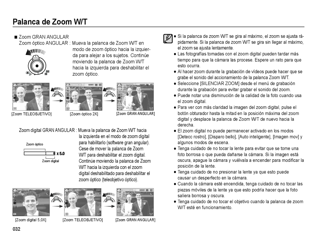 Samsung EC-WB5000APB, EC-WB5000BPBE1 manual Zoom Gran Angular 