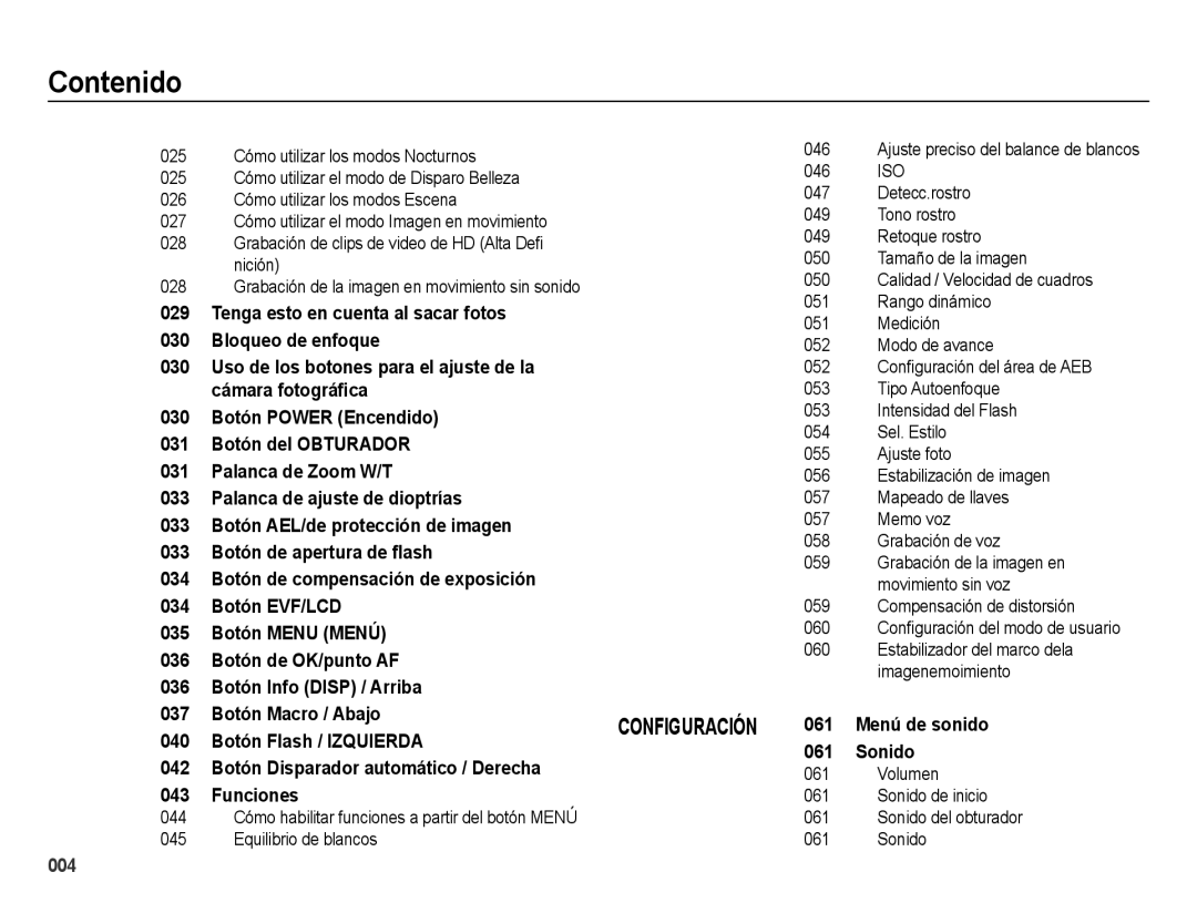 Samsung EC-WB5000APB 025 Cómo utilizar los modos Nocturnos 046, Rango dinámico, Medición, Modo de avance, Tipo Autoenfoque 