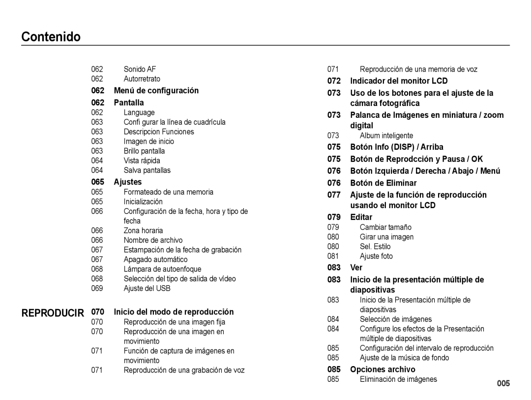 Samsung EC-WB5000BPBE1, EC-WB5000APB manual Sonido AF Autorretrato, Album inteligente, Eliminación de imágenes 