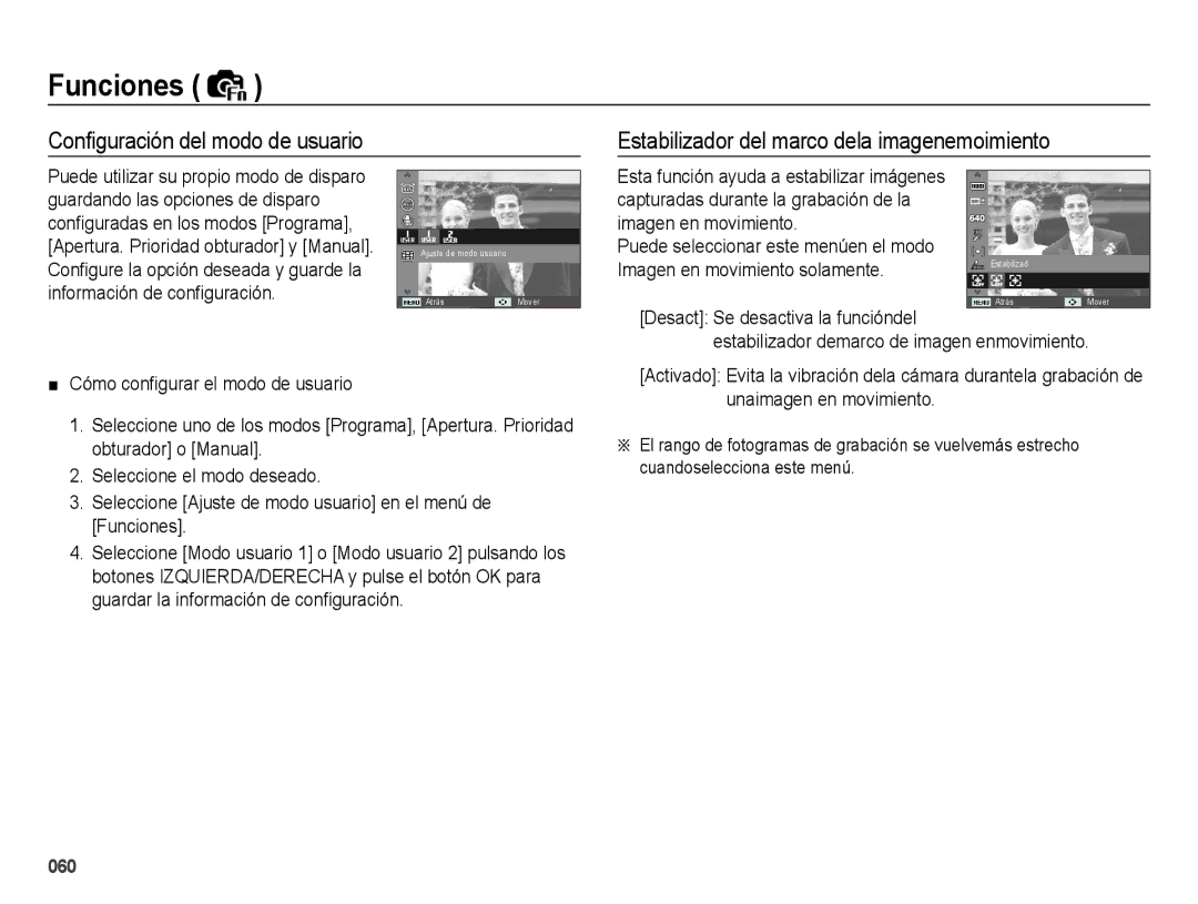 Samsung EC-WB5000APB manual Capturadas durante la grabación de la Imagen en movimiento, Imagen en movimiento solamente 