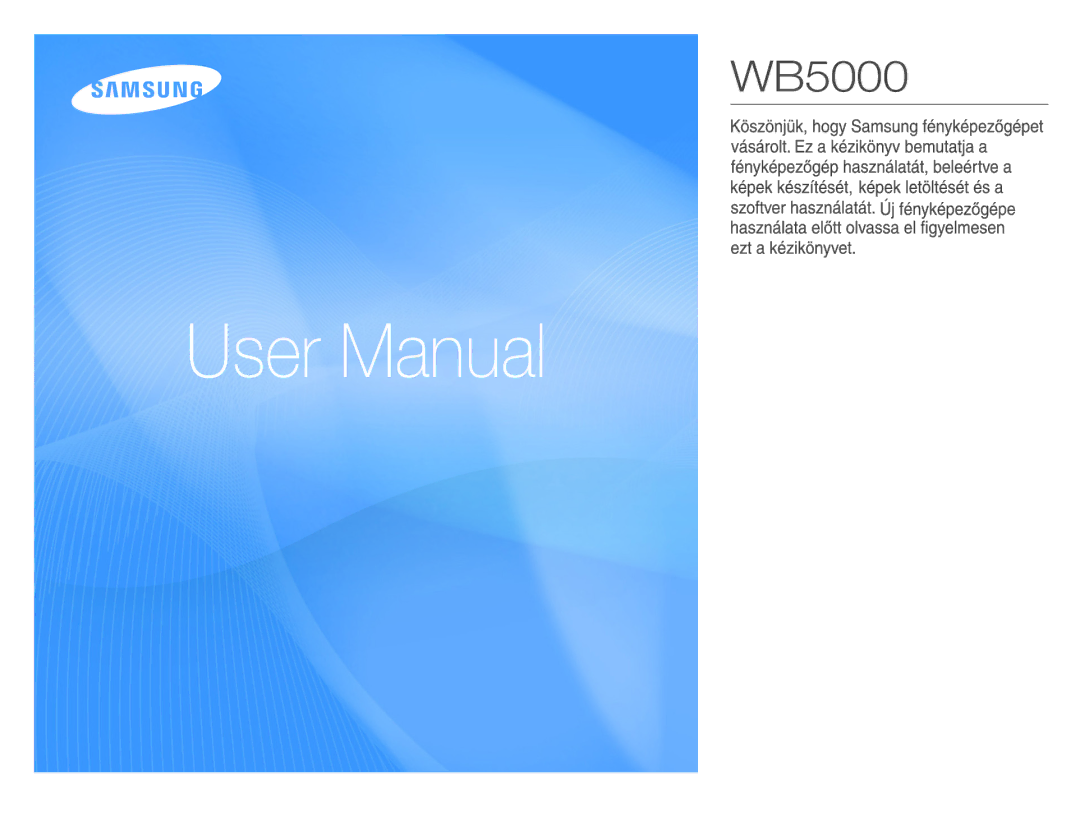 Samsung EC-WB5000BPBIT manual 