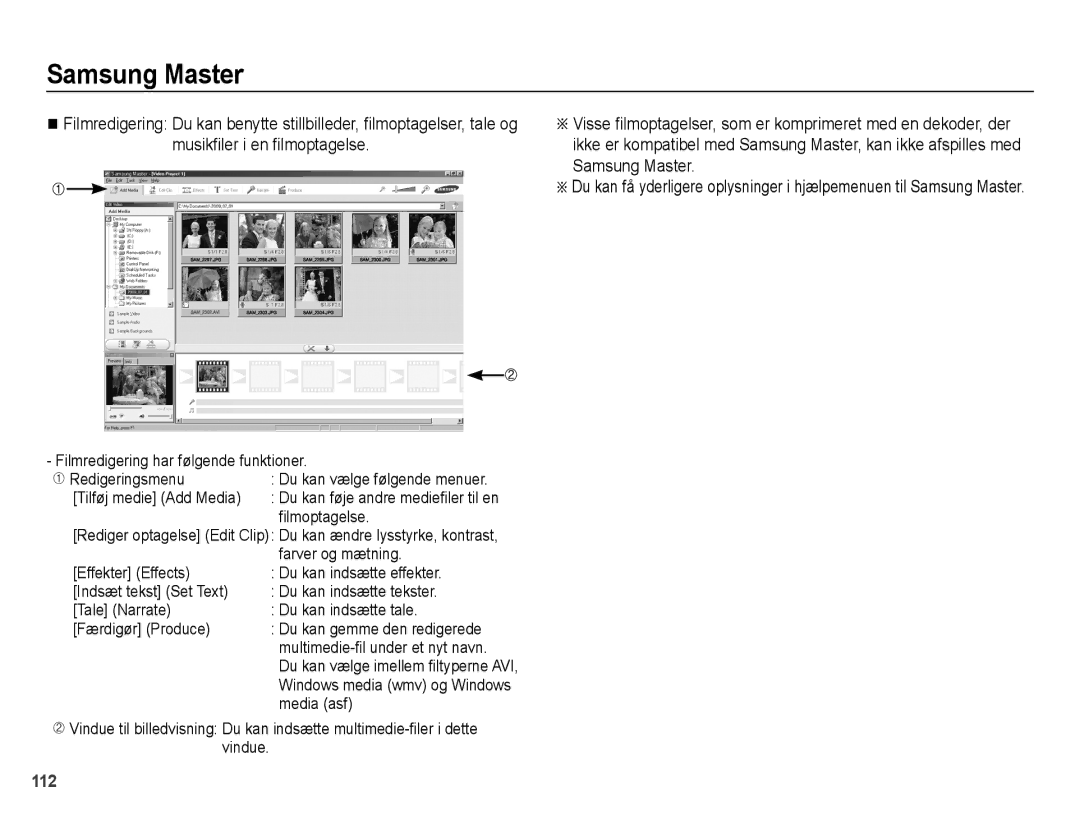 Samsung EC-WB5000BPBE2 manual Farver og mætning, Media asf 