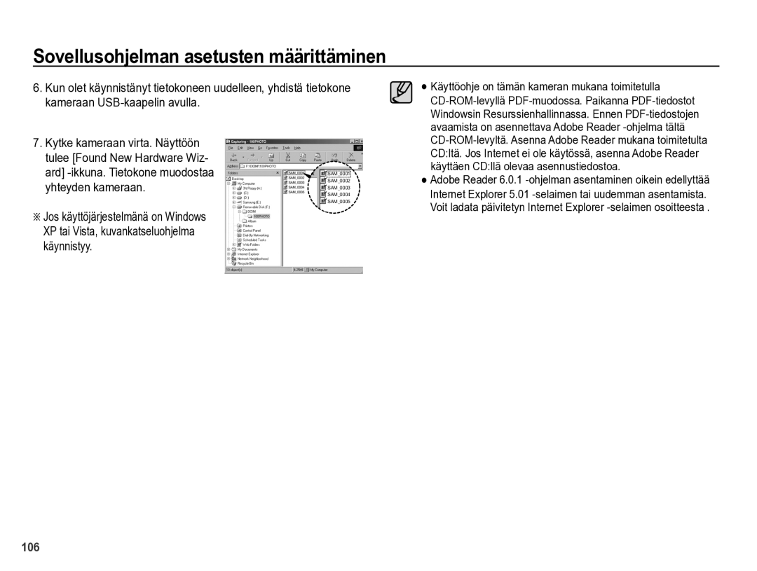 Samsung EC-WB5000BPBE2 manual Ard -ikkuna. Tietokone muodostaa, Yhteyden kameraan 