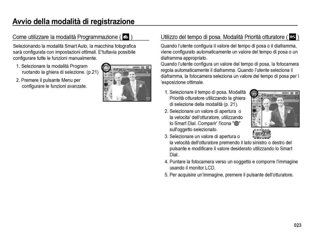 Samsung EC-WB5000BPBIT Come utilizzare la modalità Programmazione, Lo Smart Dial. Comparir licona sulloggetto selezionato 