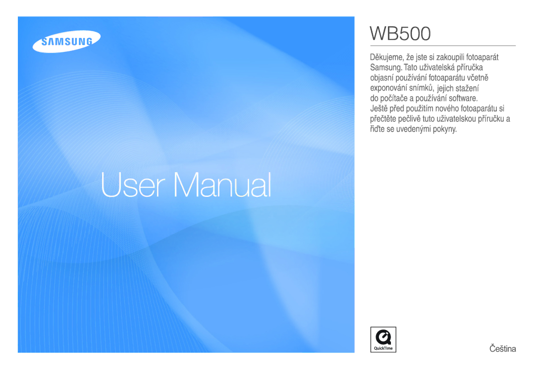 Samsung EC-WB510BBP/FR, EC-WB500BBP/FR, EC-WB500ABP/GB, EC-WB500ABP/FR, EC-WB500BBP/IT manual Quick Start Manual 