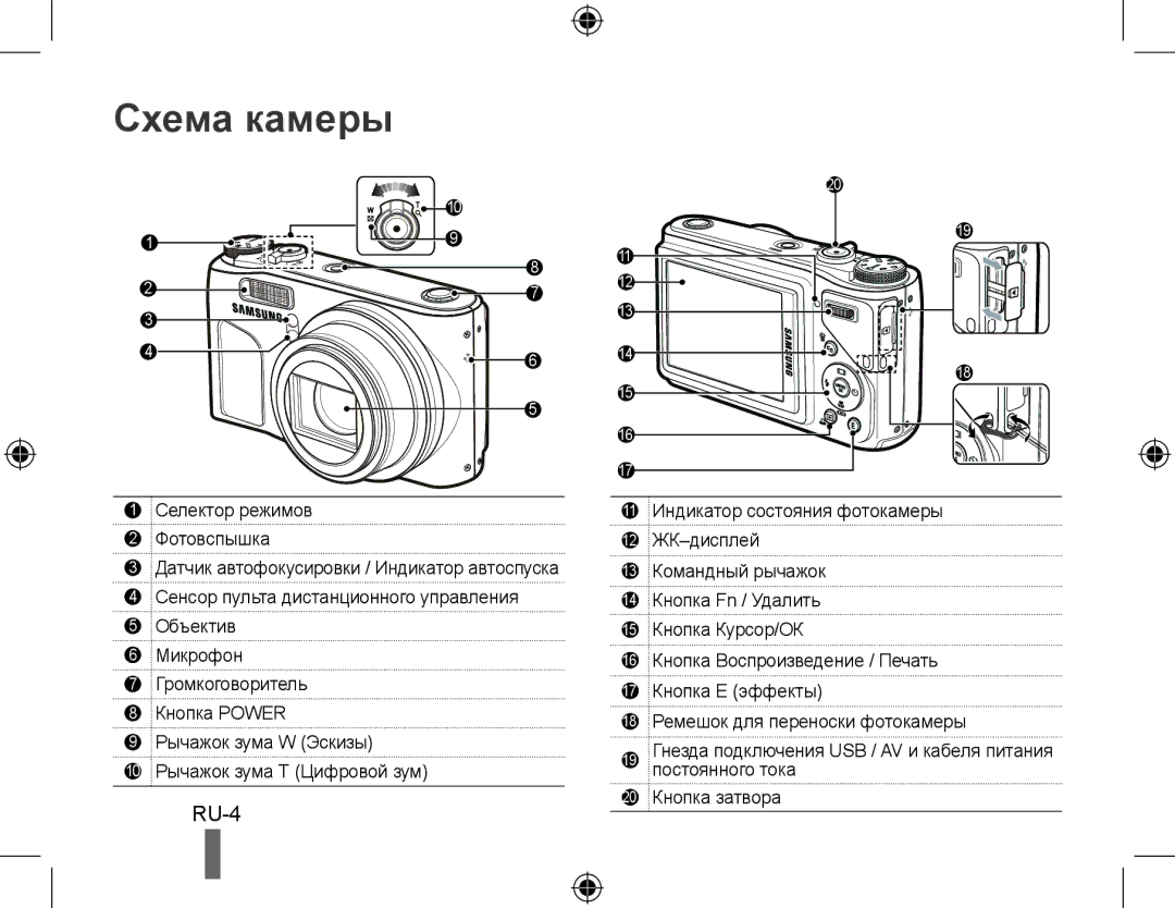 Samsung EC-WB500BBP/E3, EC-WB500BBP/FR, EC-WB510BBP/FR, EC-WB500ABP/GB, EC-WB500ABP/FR, EC-WB500BBP/IT manual Схема камеры 