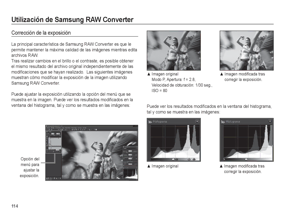 Samsung EC-WB5500BPBE1, EC-WB5500BPAE1 manual Corrección de la exposición 