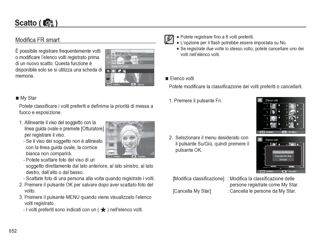 Samsung EC-WB5500BPBIT manual Modiﬁca FR smart 