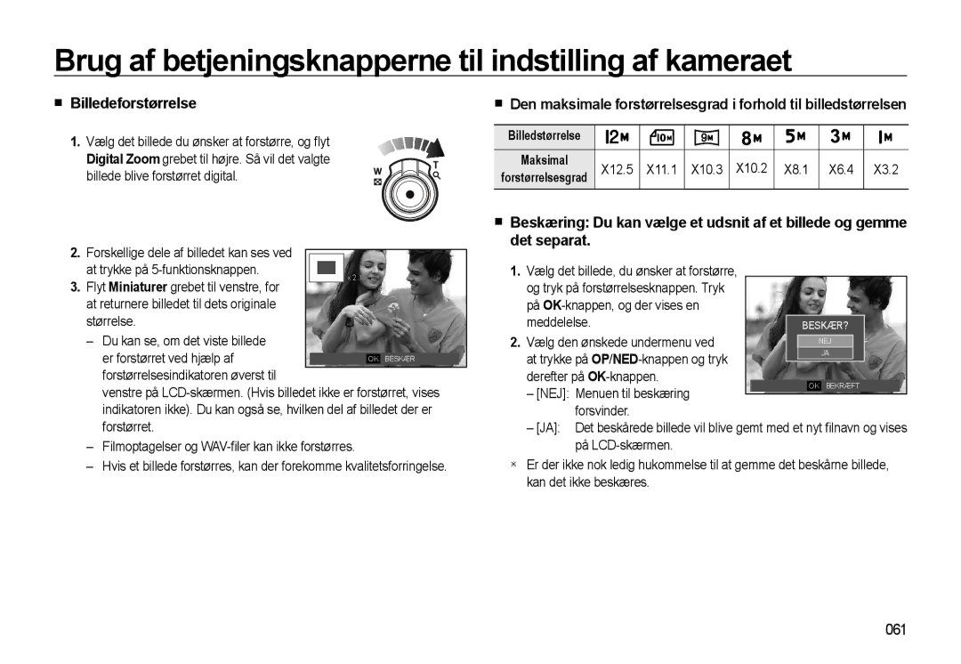 Samsung EC-WB550ABP/E2, EC-WB550BBP/E2 manual Billedeforstørrelse, 061 