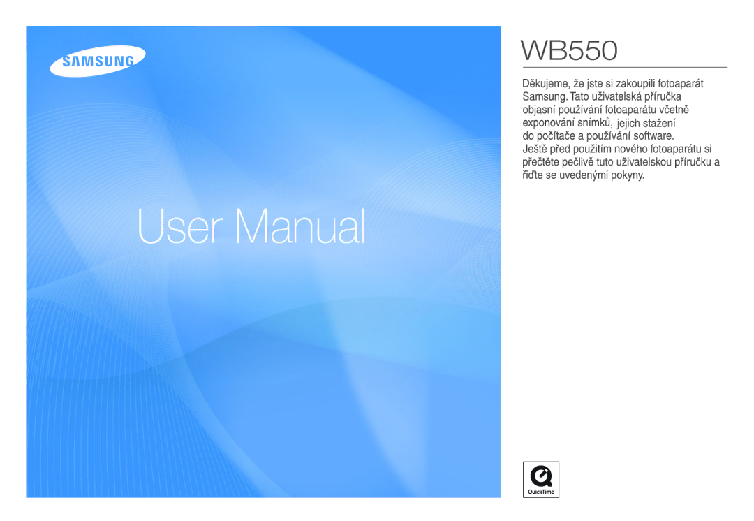 Samsung EC-WB550BBP/E3 manual 