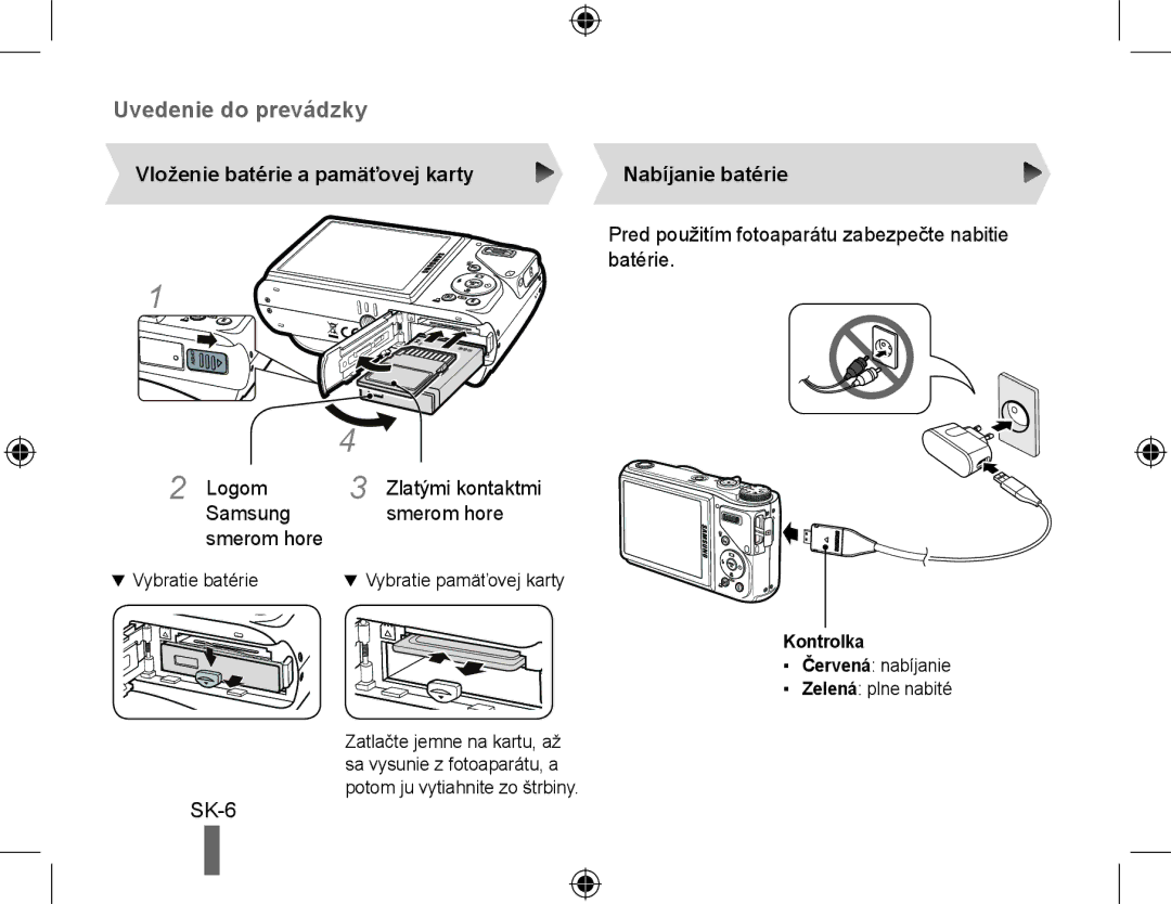 Samsung EC-WB550BBP/GB manual Vloženie batérie a pamäťovej karty, Logom, Samsung Smerom hore, Nabíjanie batérie, Batérie 