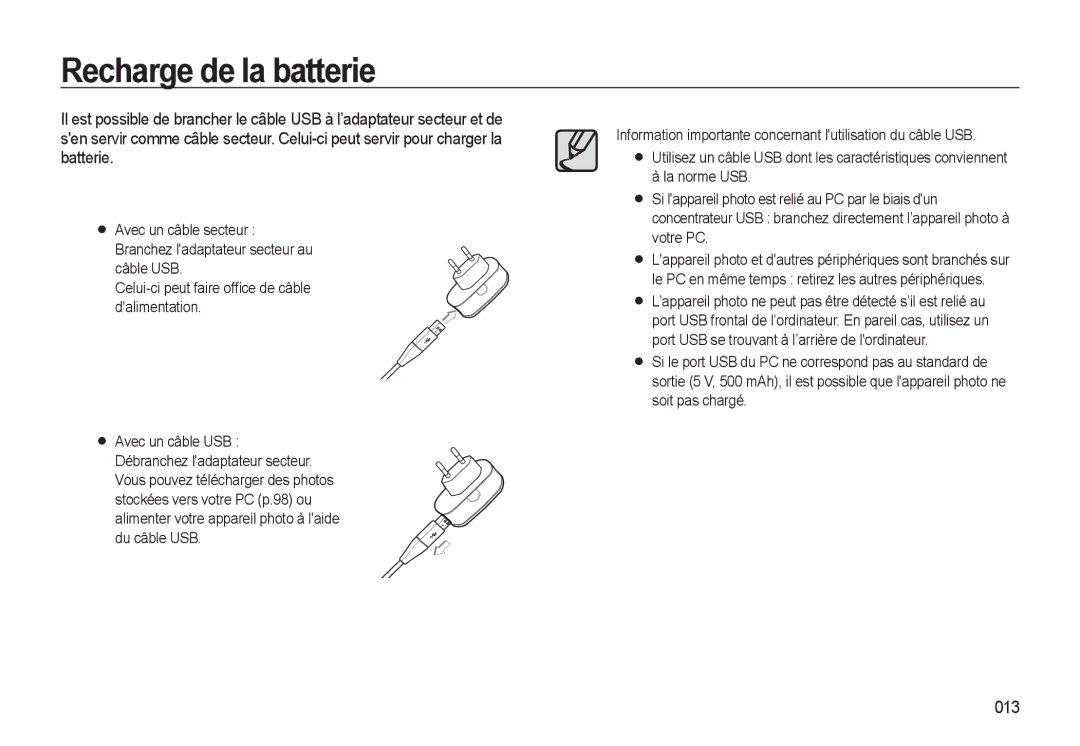 Samsung EC-WB560BBP/FR, EC-WB550BBP/FR, EC-WB550ABP/FR manual 013 