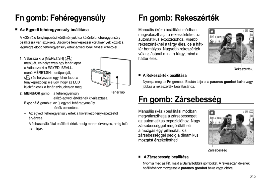 Samsung EC-WB550ABP/E3 JRPEHKpUHJ\HQV~O\ JRPE 5HNHVpUWpN, JRPE =iUVHEHVVpJ, „ $J\HGLIHKpUHJ\HQV~O\EHiOOtWiVD 