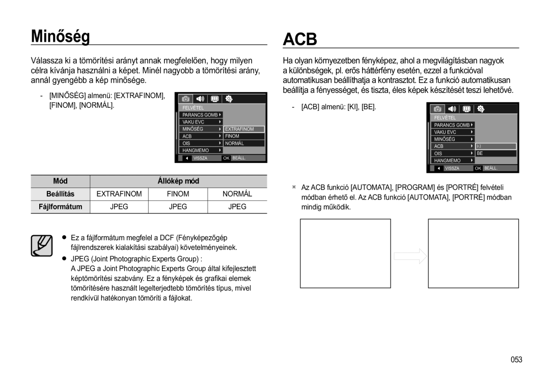 Samsung EC-WB550ABP/E3, EC-WB550BBP/IT 0LQĘVpJ, $&%, DQQiOJ\HQJpEEDNpSPLQĘVpJH, -RLQW3KRWRJUDSKLFSHUWV*URXS 