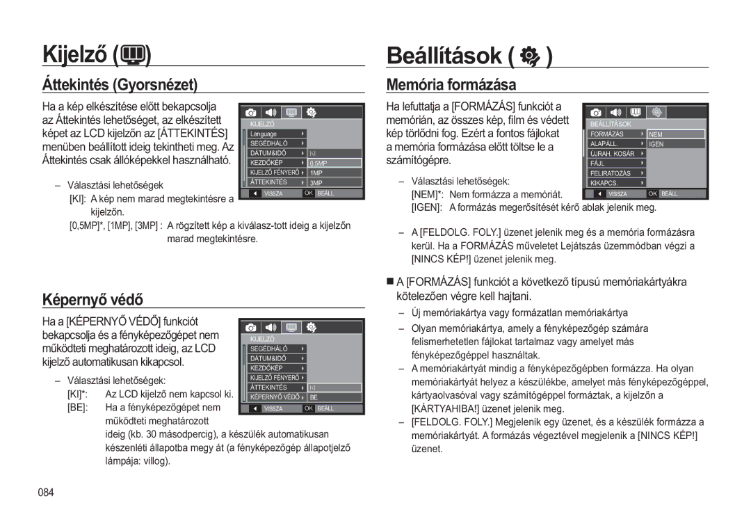 Samsung EC-WB550ABP/IT, EC-WB550BBP/IT manual ÈWWHNLQWpV*\RUVQpHW HiOOtWiVRN, PSHUQ\ĘYpGĘ, NWHOHĘHQYpJUHNHOOKDMWDQL 