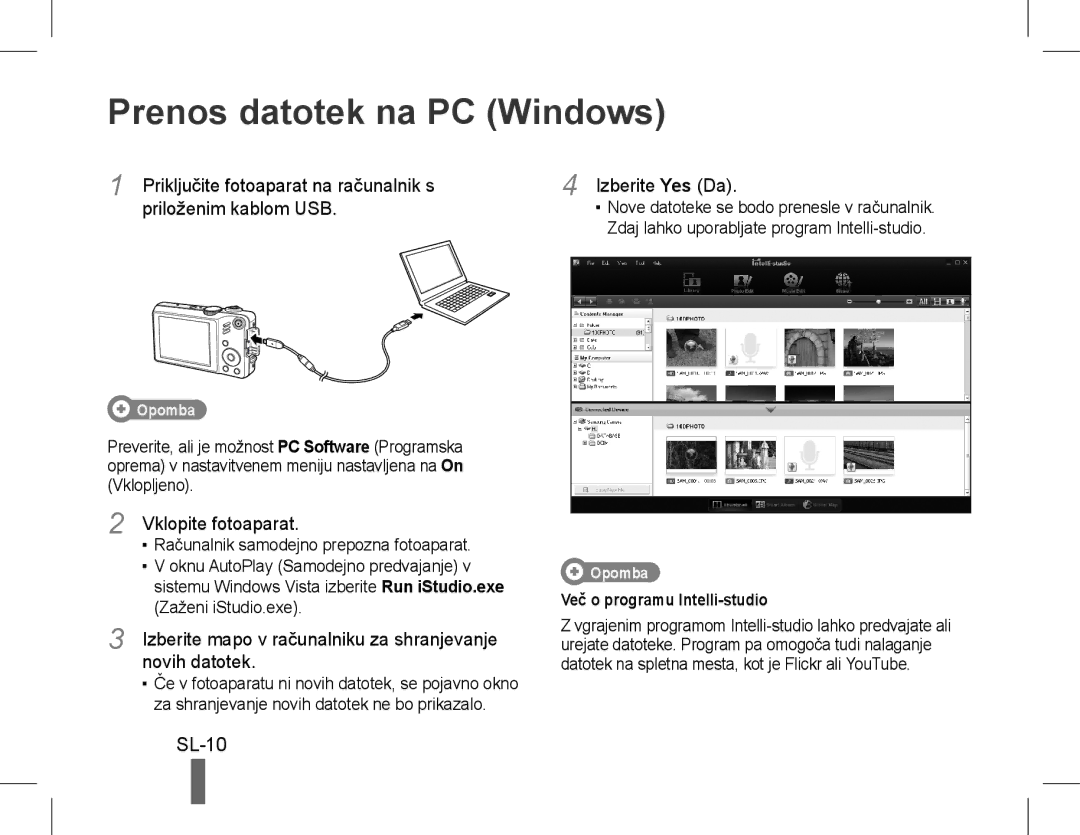 Samsung EC-WB600ZBPBSA, EC-WB600ZBPBE1, EC-WB610ZBDBE1, EC-WB600ZBPBGB, EC-WB610ZBDNE1 Prenos datotek na PC Windows, SL-10 