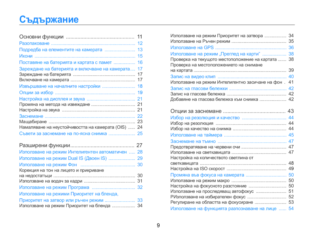 Samsung EC-WB650ZBPAE3, EC-WB650ZBPBE3 manual Ɋɴɞɴɪɠɚɧɢɟ 