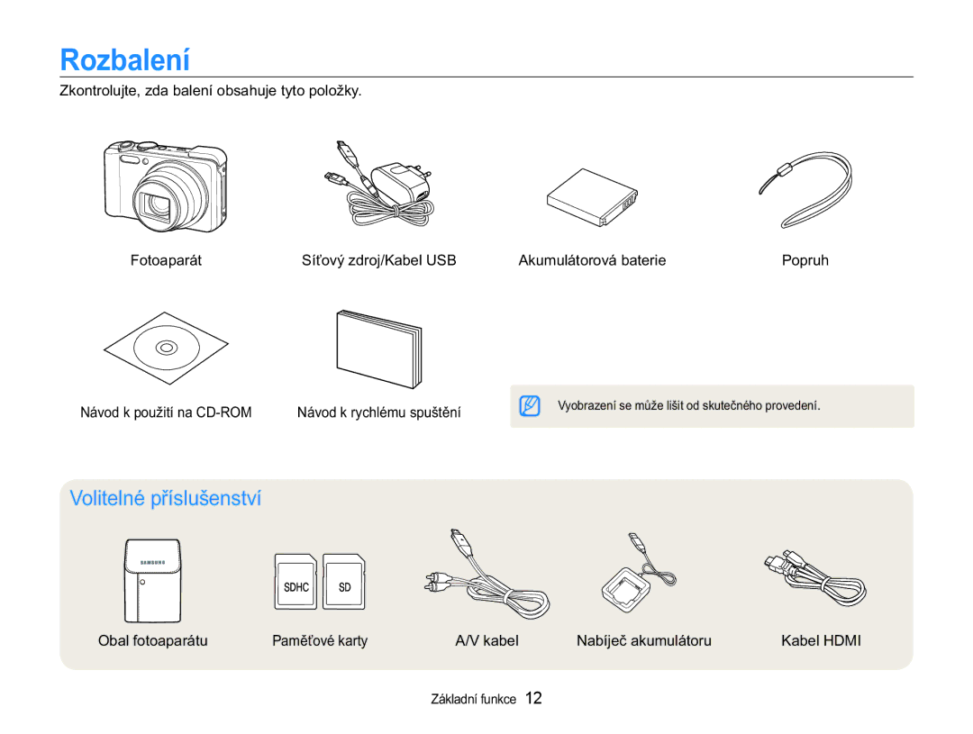 Samsung EC-WB650ZBPBE3, EC-WB650ZBPAE3 manual 5REDOHQt, 9ROLWHOQpSĜtVOXãHQVWYt, $9NDEHO 