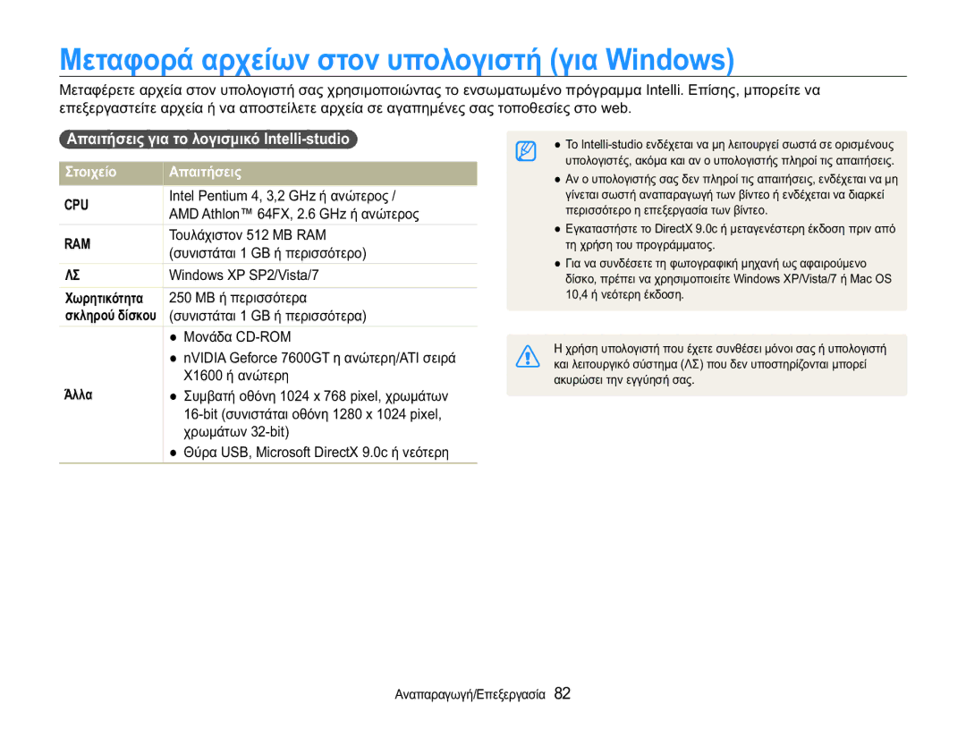 Samsung EC-WB650ZBPBE3 manual ȂİĲĮĳȠȡȐĮȡȤİȓȦȞıĲȠȞȣʌȠȜȠȖȚıĲȒȖȚĮLQGRZV, ǹʌĮȚĲȒıİȚȢȖȚĮĲȠȜȠȖȚıȝȚțȩ,QWHOOLVWXGLR 