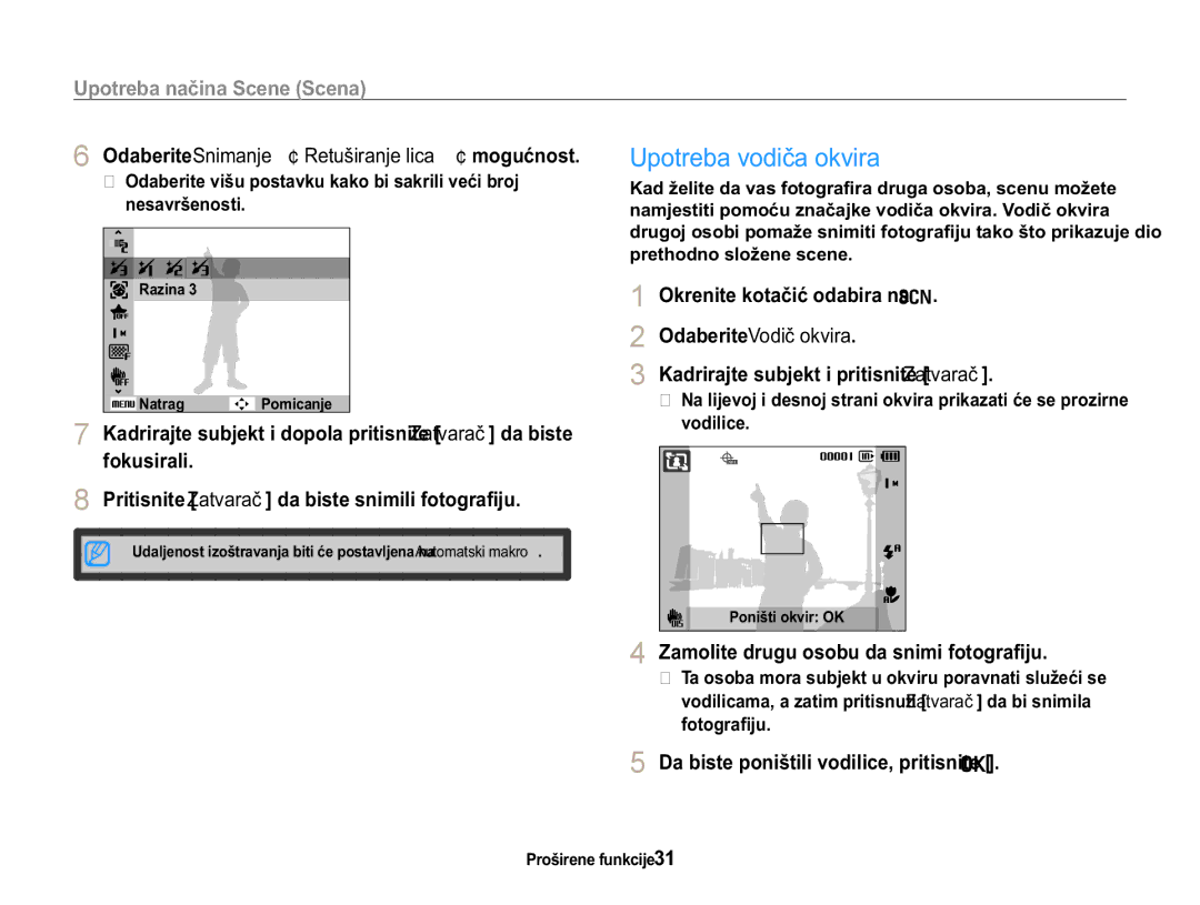 Samsung EC-WB650ZBPAE3 manual 8SRWUHEDYRGLþDRNYLUD, 2GDEHULWH9RGLþRNYLUD, =DprolwhGuxjxRvrexGdVqlplIrwrjud¿Mx 