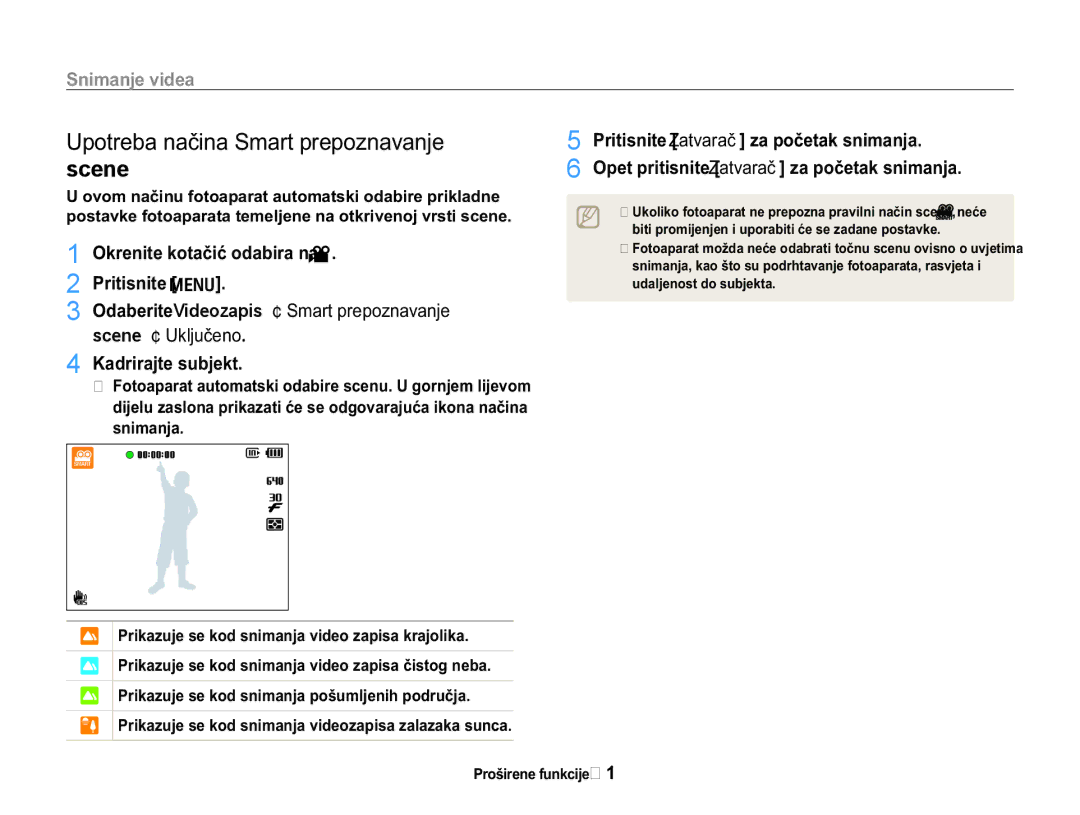 Samsung EC-WB650ZBPAE3 manual 2NUHQLWHNRWDþLüRGDELUDQDv 3ULWLVQLWHm@, 3ULWLVQLWH=DWYDUDþ@DSRþHWDNVQLPDQMD 