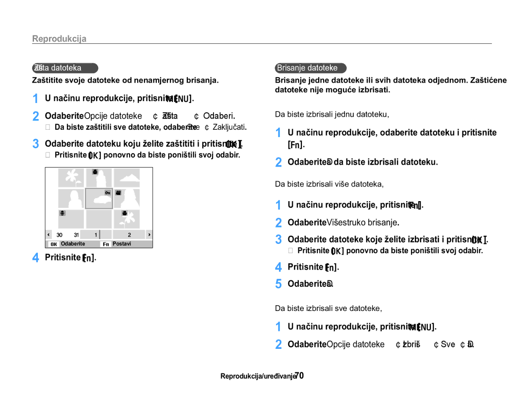 Samsung EC-WB650ZBPBE3 QDþLQXUHSURGXNFLMHSULWLVQLWHm@, 2GDEHULWH9LãHVWUXNREULVDQMH, 3ULWLVQLWHf@, 2GDEHULWHDa 