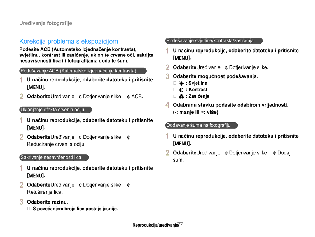 Samsung EC-WB650ZBPAE3, EC-WB650ZBPBE3 manual 2GDEHULWHUDLQX, 2GDEHULWH8UHÿLYDQMH ¢ RWMHULYDQMHVOLNH ¢ RGDM ãXP 