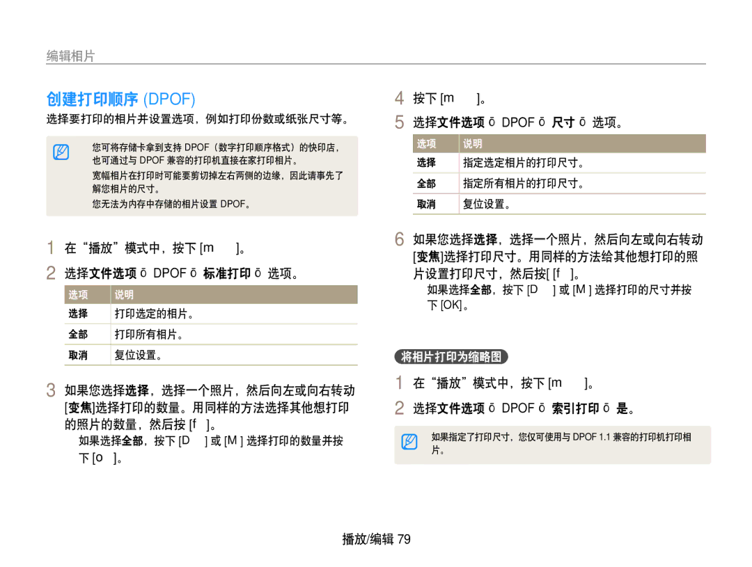 Samsung EC-WB650ZBPAE3, EC-WB650ZBPBIT, EC-WB650ZBPBE3, EC-WB650ZBPBE2 manual Dpof 