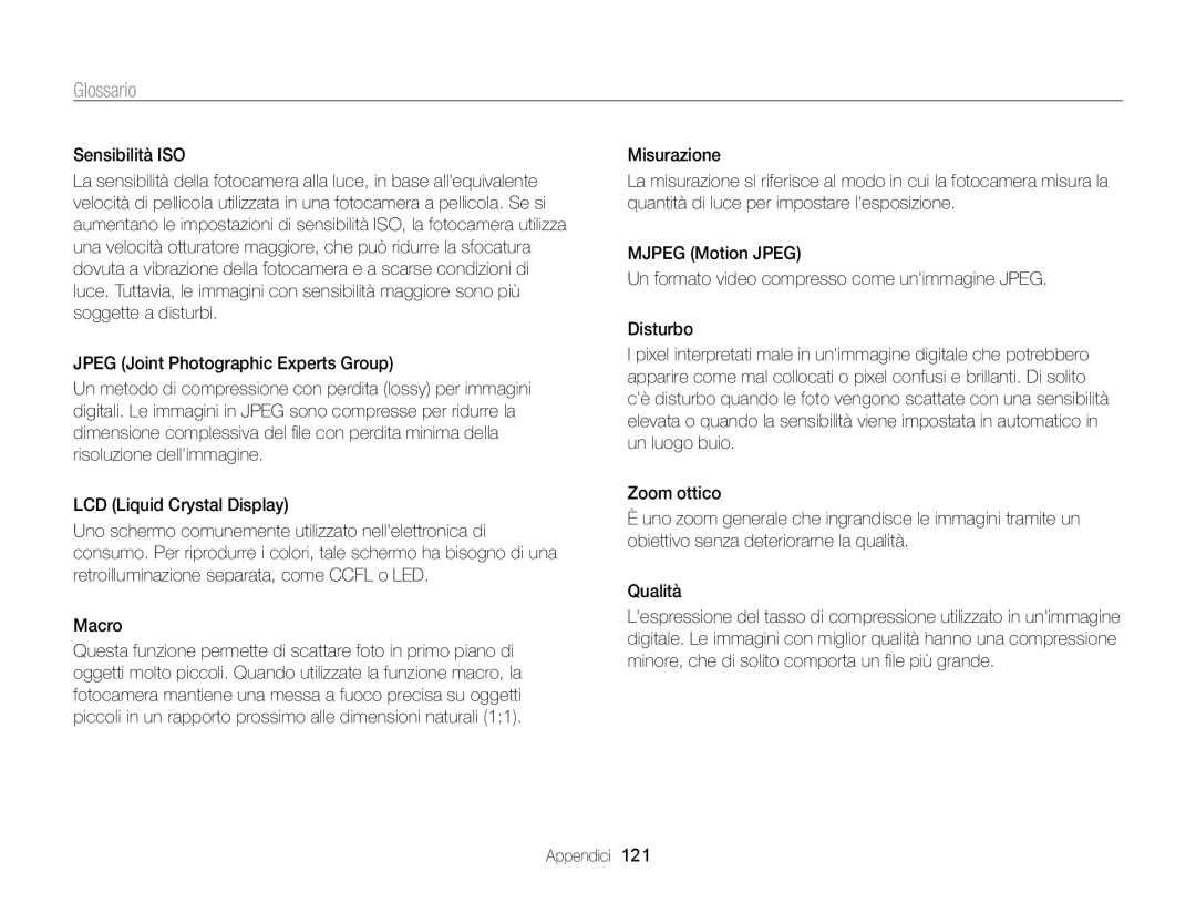 Samsung EC-WB700ZBPBE1 manual Sensibilità ISO 