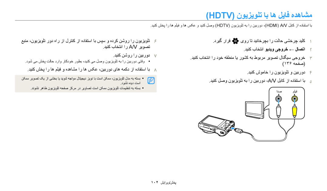 Samsung EC-WB700ZDPSIR, EC-WB700ZBPSAE, EC-WB700ZBPBIL Hdtv ﻥﻮﻳﺰﻳﻮﻠﺗ ﺎﺑ ﺎﻫ ﻞﻳﺎﻓ ﻩﺪﻫﺎﺸﻣ, ﺪﻴﻨﮐ ﺏﺎﺨﺘﻧﺍ ﻮﻳﺪﻳﻭ ﯽﺟﻭﺮﺧ ← ﻝﺎﺼﺗﺍ 