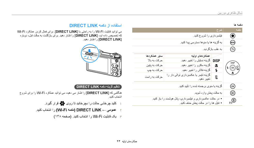 Samsung EC-WB700ZBPSIL, EC-WB700ZBPSAE manual Direct Link ﻪﻤﮐﺩ ﺯﺍ ﻩﺩﺎﻔﺘﺳﺍ, ﺩﺮﻴﮔ ﺭﺍﺮﻗ n یﻭﺭ ﺎﺗ ﺪﻴﻧﺎﺧﺮﭽﺑ ﺍﺭ ﺖﻟﺎﺣ ﯽﺸﺧﺮﭼ ﺪﻴﻠﮐ 