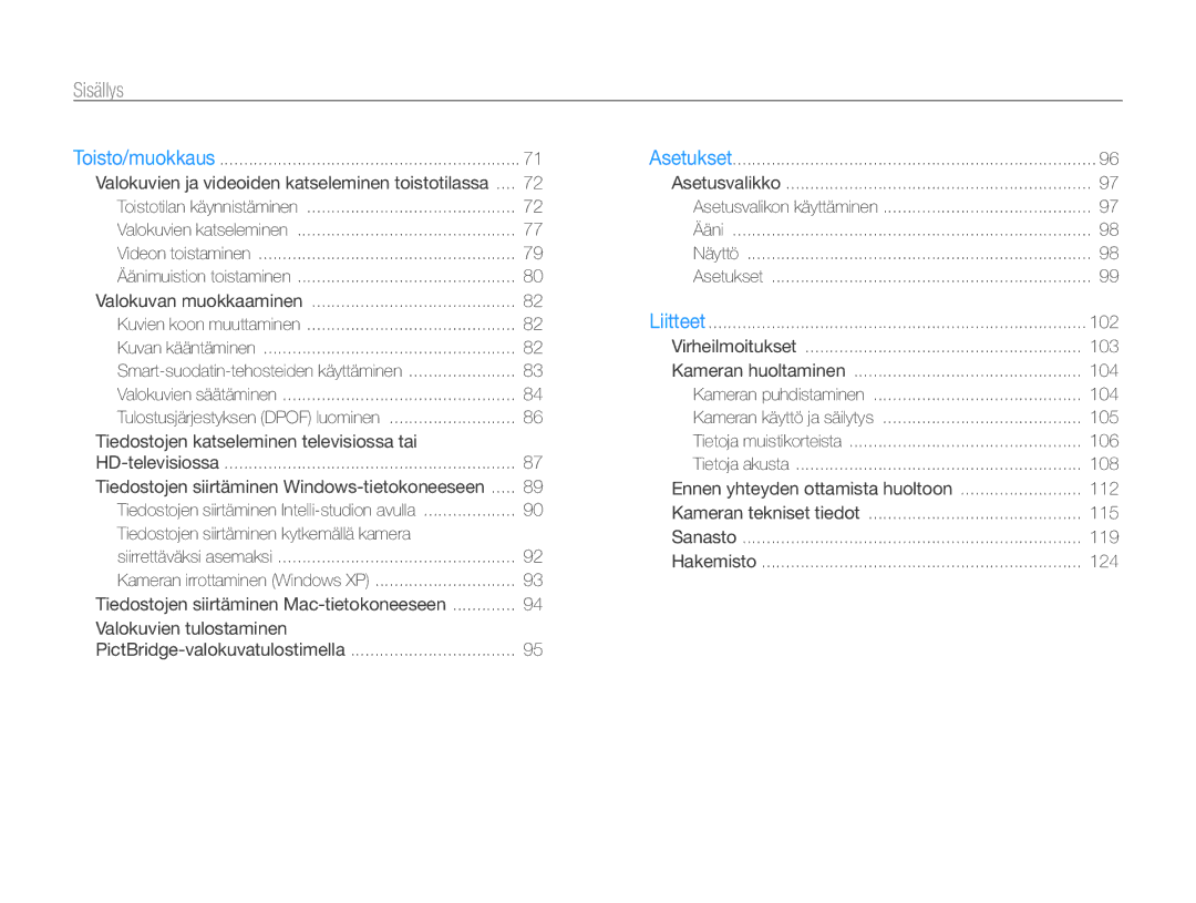 Samsung EC-WB700ZBPSE2, EC-WB700ZBPBE2 manual Tiedostojen katseleminen televisiossa tai 