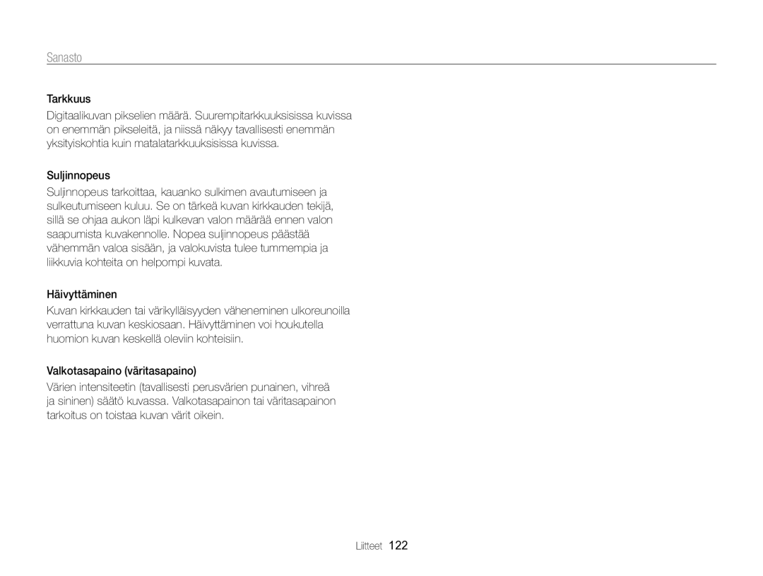 Samsung EC-WB700ZBPBE2, EC-WB700ZBPSE2 manual Tarkkuus, Suljinnopeus 