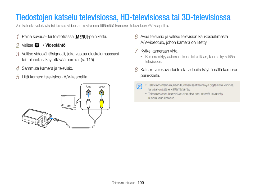 Samsung EC-WB750ZBPBE2 manual Kytke kameraan virta 