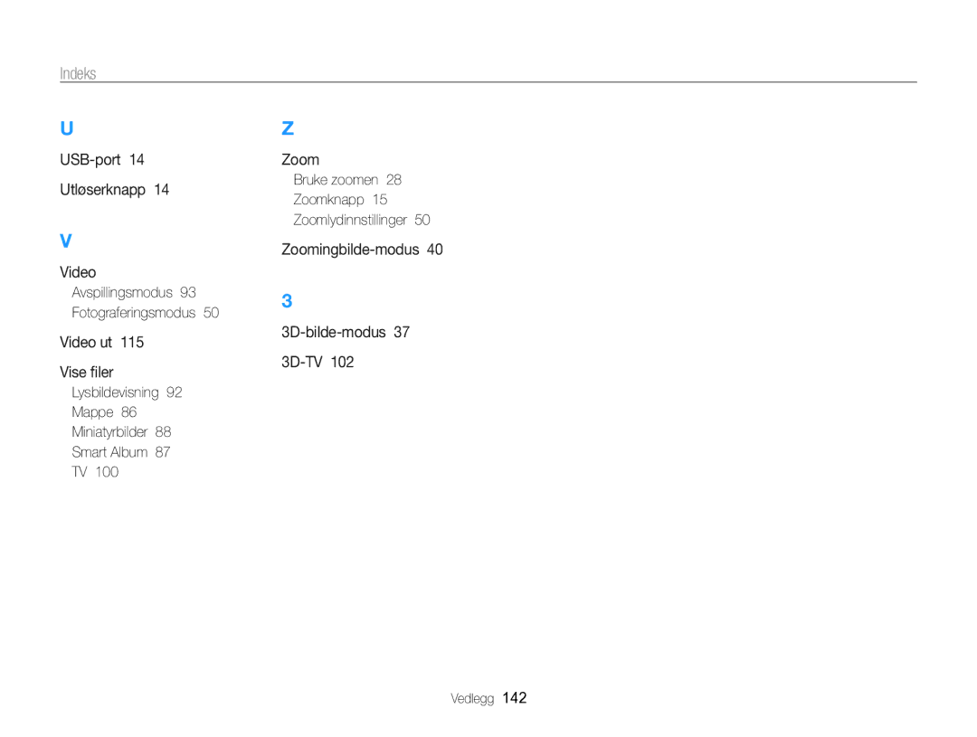 Samsung EC-WB750ZBPBE2 manual Lysbildevisning Mappe Miniatyrbilder Smart Album 