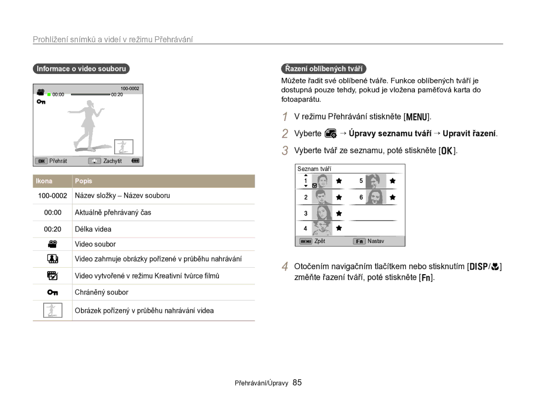 Samsung EC-WB750ZBPBE3 manual Prohlížení snímků a videí v režimu Přehrávání, Režimu Přehrávání stiskněte m 